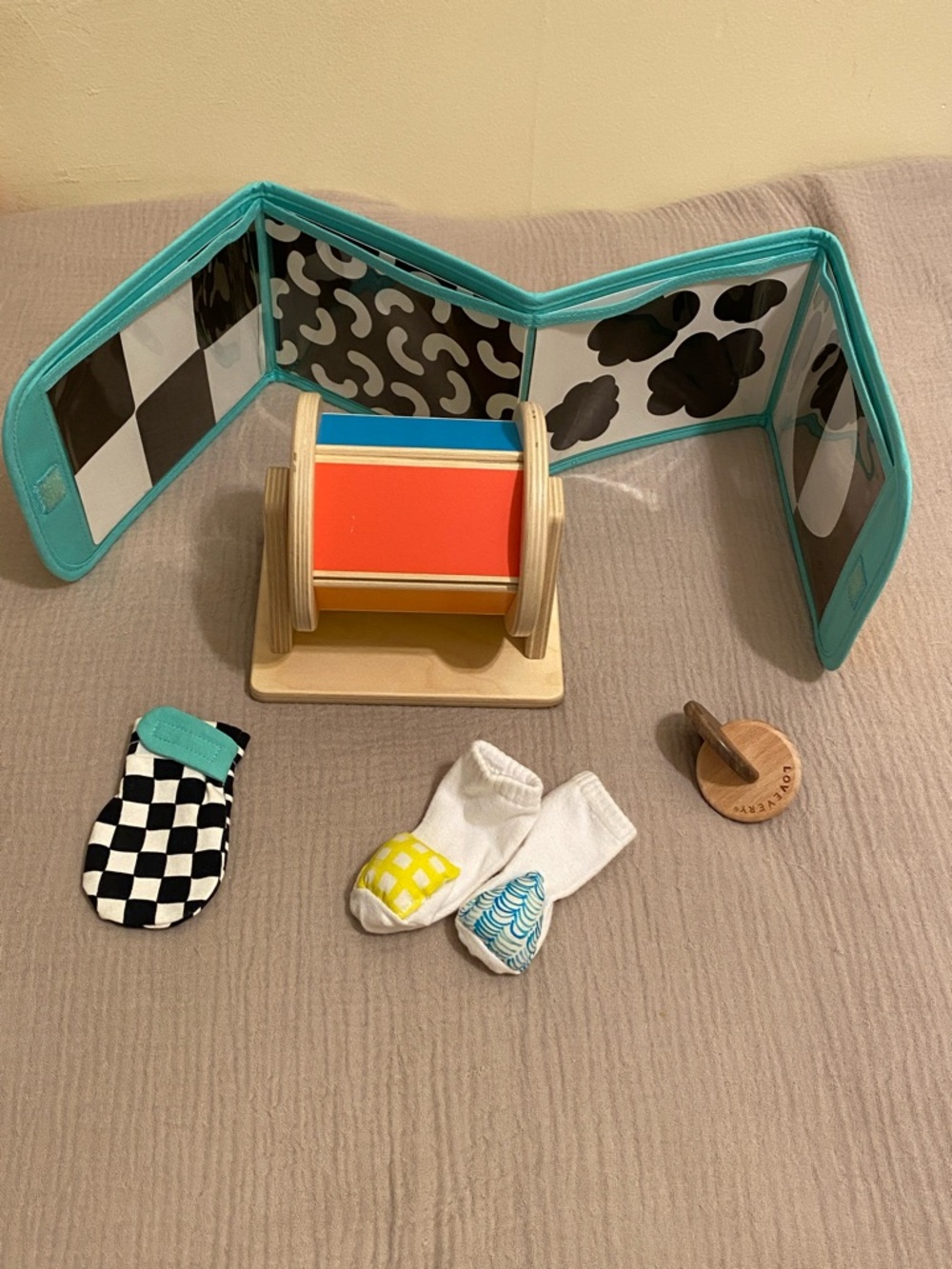 Lovevery Wooden Activity Toys , soks and Accessories.